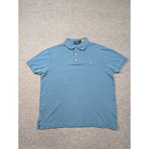 Polo Ralph Lauren Polo Shirt Mens Small Blue Classic Fit Short Sleeve Cotton